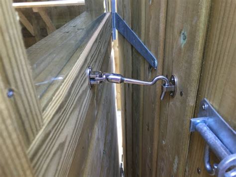 cabin hook for shed door.